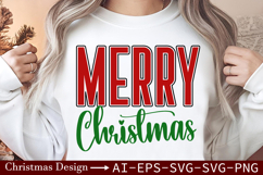 Merry Christmas SVG - Simple &amp; Modern Christmas Design Product Image 2
