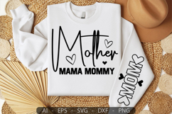 Mother Mama Mommy,Mother&#039;s Day Sleeve SVG Product Image 1