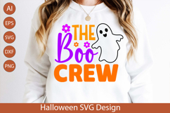 Halloween The Boo Crew SVG - Playful Spooky Design Product Image 1