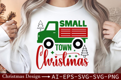 Small Town Christmas SVG - Cozy Holiday Design Product Image 1
