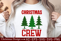Christmas Crew SVG - Perfect for Holiday Matching Outfits Product Image 1