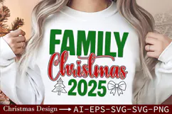 Christmas 2025 Family SVG-Festive Holiday Celebration Design Product Image 2