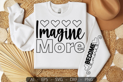 Imagine more,Mother&#039;s Day Sleeve SVG Design Product Image 1