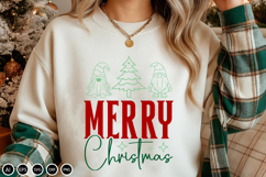 Merry Christmas - SVG Design Cut File, Christmas Design Product Image 2