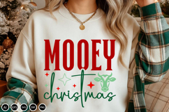 Mooey Christmas - SVG Design Cut File, Christmas Design Product Image 2