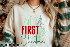 My First Christmas - SVG Design Cut File, Christmas Design Product Image 2