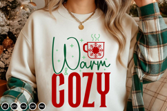 Warm &amp; Cozy - SVG Design Cut File, Christmas Design Product Image 2