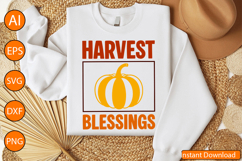 Harvest Blessings - Thanksgiving SVG Design Product Image 2