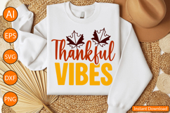 Thankful Vibes - Thanksgiving SVG Design Product Image 2