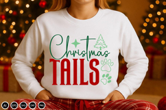 Christmas Tails - SVG Design Cut File, Christmas Design Product Image 1