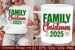 Christmas 2025 Family SVG-Festive Holiday Celebration Design Product Image 3