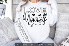 Love Yourself,Mother&#039;s Day Sleeve SVG Design Product Image 2