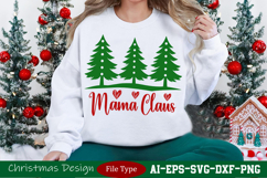 Mama Claus SVG for Gifts - Celebrate Mom This Christmas Product Image 2