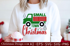 Small Town Christmas SVG - Cozy Holiday Design Product Image 2