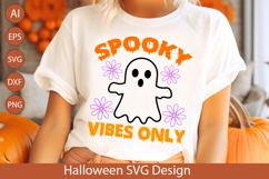 Spooky Vibes Only SVG - Perfect for Halloween Crafts Product Image 2