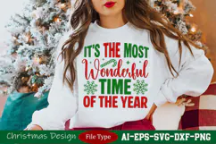 The Most Wonderful Time Of The Year SVG for Christmas Shirts Product Image 2