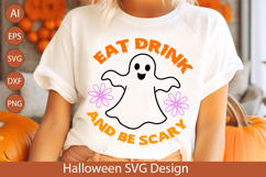 Eat Drink and Be Scary SVG for Halloween Crafts and Gifts Product Image 2