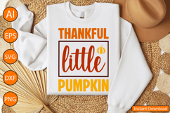 Thankful little pumpkin - Thanksgiving SVG Design Product Image 2
