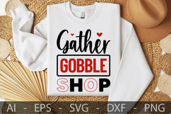 Gather Gobble Shop, Black Friday SVG Design Product Image 2