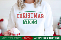 Christmas Vibes SVG-Festive Holiday Season Design Product Image 2