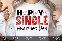 Happy Single Awareness Day, Valentine’s Day SVG Design Product Image 2