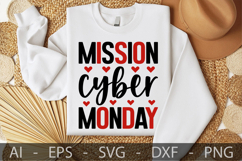 Mission Cyber Monday, Black Friday SVG Design Product Image 2