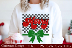 Merry Christmas SVG - Classic Festive Greeting Design Product Image 1