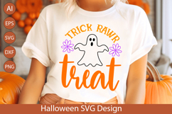 Trick Rawr Treat SVG - Cute Dinosaur Halloween Design Product Image 2