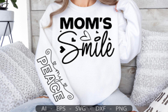 Mom&#039;s Smile,Mother&#039;s Day Sleeve SVG Product Image 2