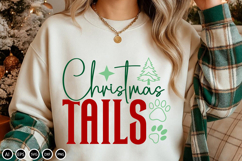 Christmas Tails - SVG Design Cut File, Christmas Design Product Image 2