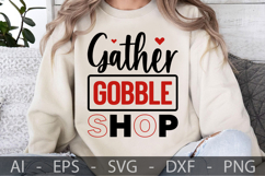 Gather Gobble Shop, Black Friday SVG Design Product Image 3