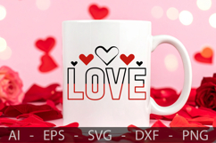 Love, Valentine’s Day SVG Design Product Image 3