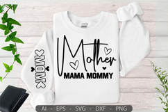 Mother Mama Mommy,Mother&#039;s Day Sleeve SVG Product Image 3