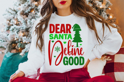 Dear Santa Define Good SVG -Holiday Spirit with a Twist Product Image 3