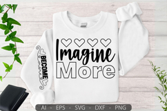 Imagine more,Mother&#039;s Day Sleeve SVG Design Product Image 3