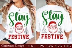 Stay Festive SVG - Holiday Season Cheer Design Product Image 3