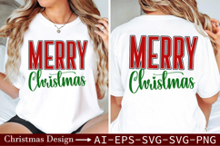Merry Christmas SVG - Simple &amp; Modern Christmas Design Product Image 3