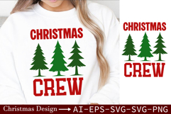 Christmas Crew SVG - Perfect for Holiday Matching Outfits Product Image 2