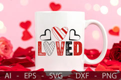 Loved, Valentine’s Day SVG Design Product Image 3