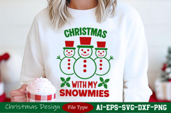 Snowman SVG - Christmas With My Snowmies for Holiday Decor Product Image 3