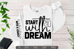 Start with a dream,Mother&#039;s Day Sleeve SVG Design Product Image 3