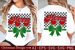 Merry Christmas SVG - Classic Festive Greeting Design Product Image 3