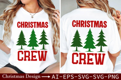 Christmas Crew SVG - Perfect for Holiday Matching Outfits Product Image 5