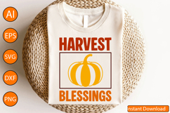 Harvest Blessings - Thanksgiving SVG Design Product Image 4