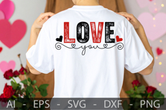 Love You, Valentine’s Day SVG Design Product Image 3