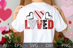 Loved, Valentine’s Day SVG Design Product Image 4