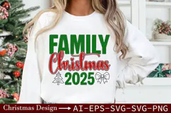 Christmas 2025 Family SVG-Festive Holiday Celebration Design Product Image 1