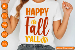 Happy Fall Y&#039;all - Thanksgiving SVG Design Product Image 4