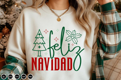 Feliz Navidad - SVG Design Cut File, Christmas Design Product Image 2