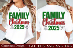 Christmas 2025 Family SVG-Festive Holiday Celebration Design Product Image 5